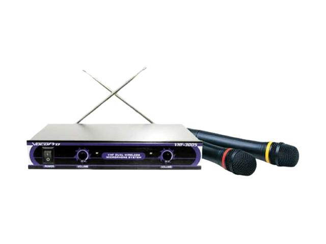 VocoPro VHF-3005 Dual Channel VHF Wireless Microphone System
