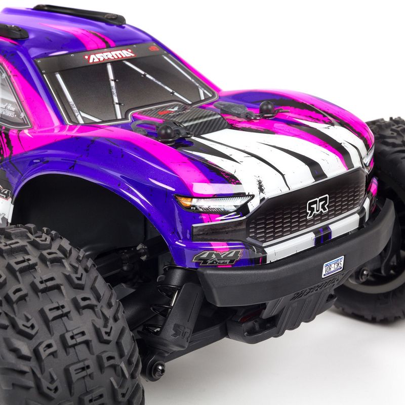 ARRMA RC Truck 1/10 VORTEKS 4X4 3S BLX Stadium Truck RTR (Batteries and Charger Not Included), Purple, ARA4305V3T2
