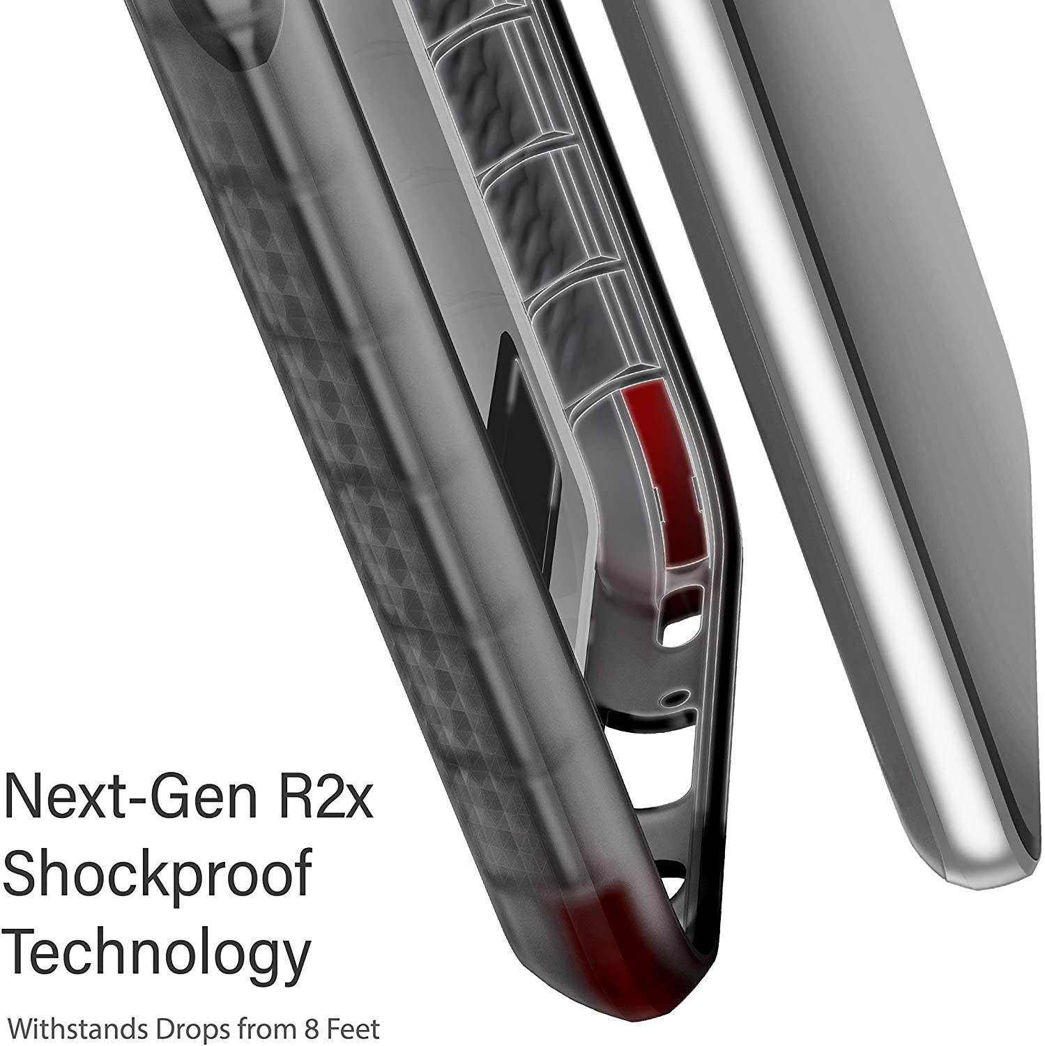 Ghostek Covert LG Velvet Case Clear with Kickstand and Grip Bumper Slim Phone Cover Ultra Thin Shockproof Design Heavy Duty Protection Wireless Charging for 2020 LG Velvet 5G (6.8 Inch) - (Smoke)