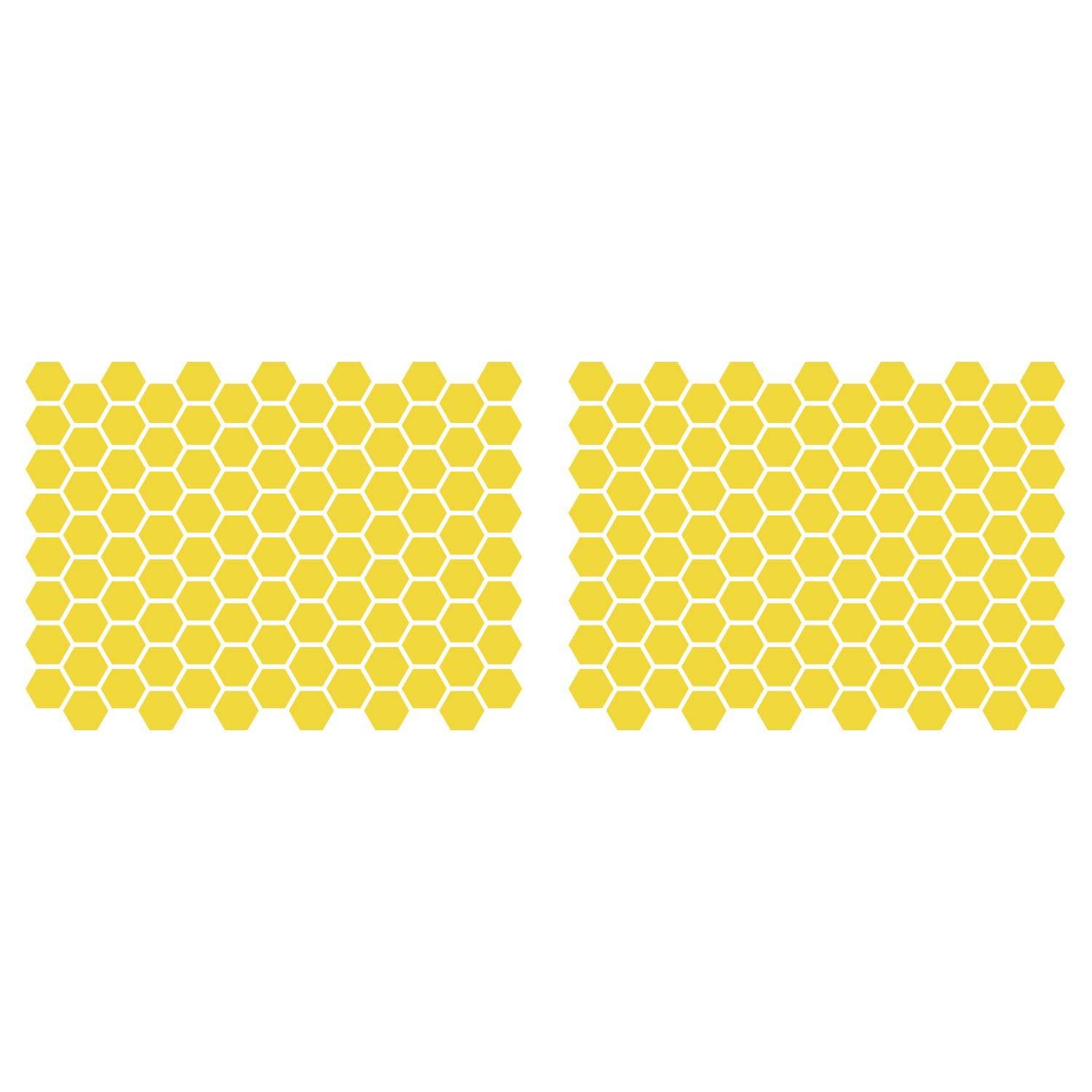 LiteMark 1 Inch Blue Hexagon Decals - Pack of 208