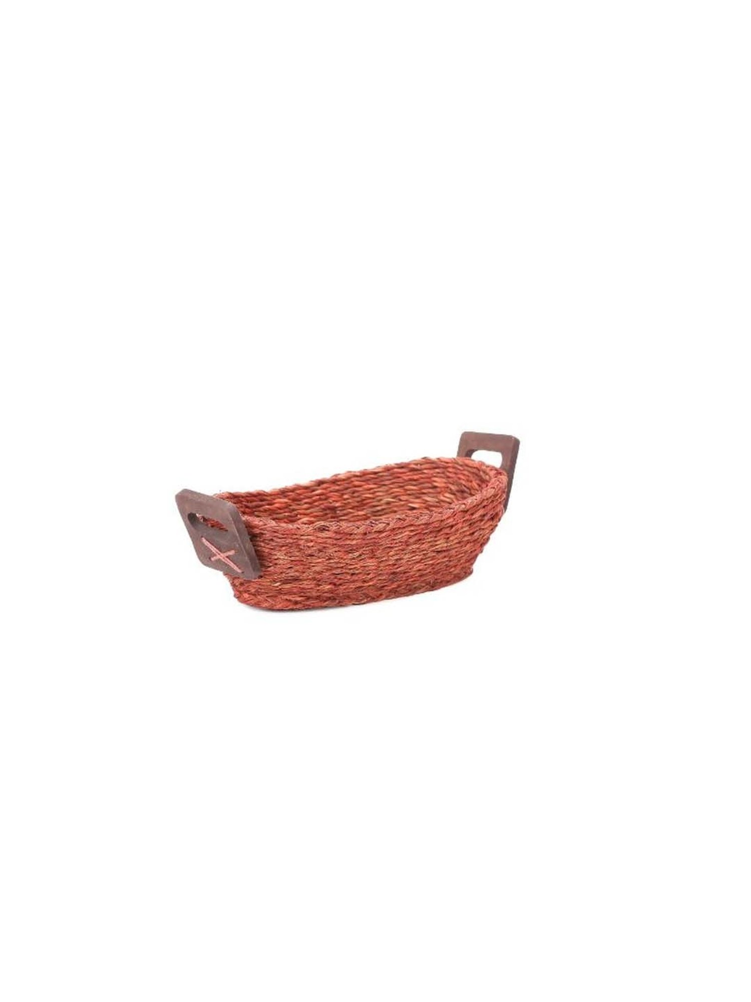 VarEesha Brown & Black Bamboo Multi-Purpose Basket - Set of 1