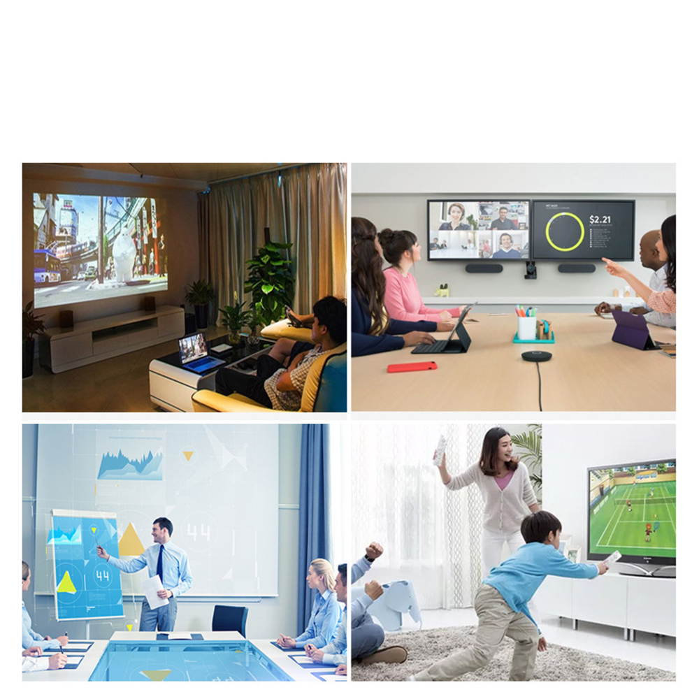 Active DVI-D Dual Link 24+1 Male to VGA Female Video with Flat Cable Adapter Converter Black