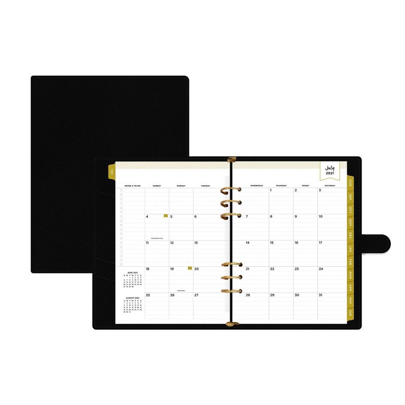2021-22 Academic Planner 5" x 8" 6 Ring Weekly/Monthly Black - Day Designer