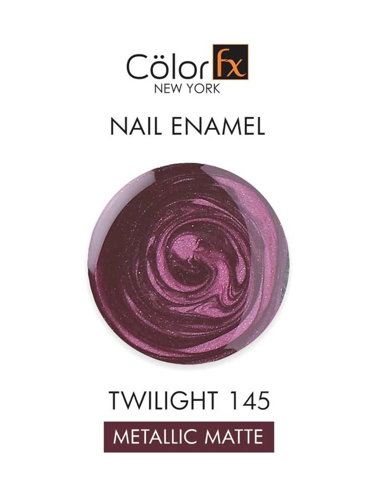 Color Fx Mettalic Matt, Nail Enamel, Purple - 9 ml