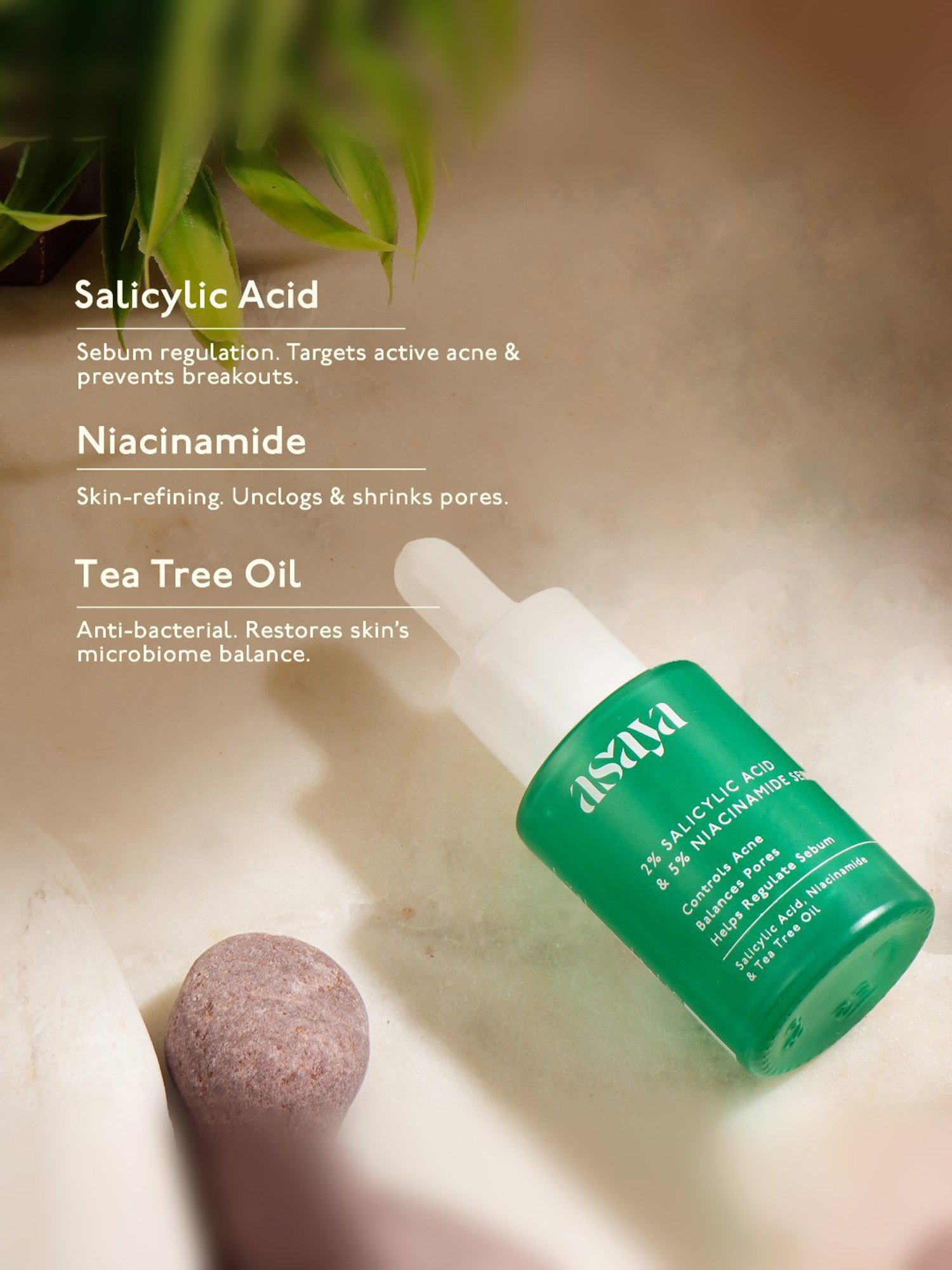 Asaya 2% Salicylic Acid & 5% Niacinamide Serum - 30 ml