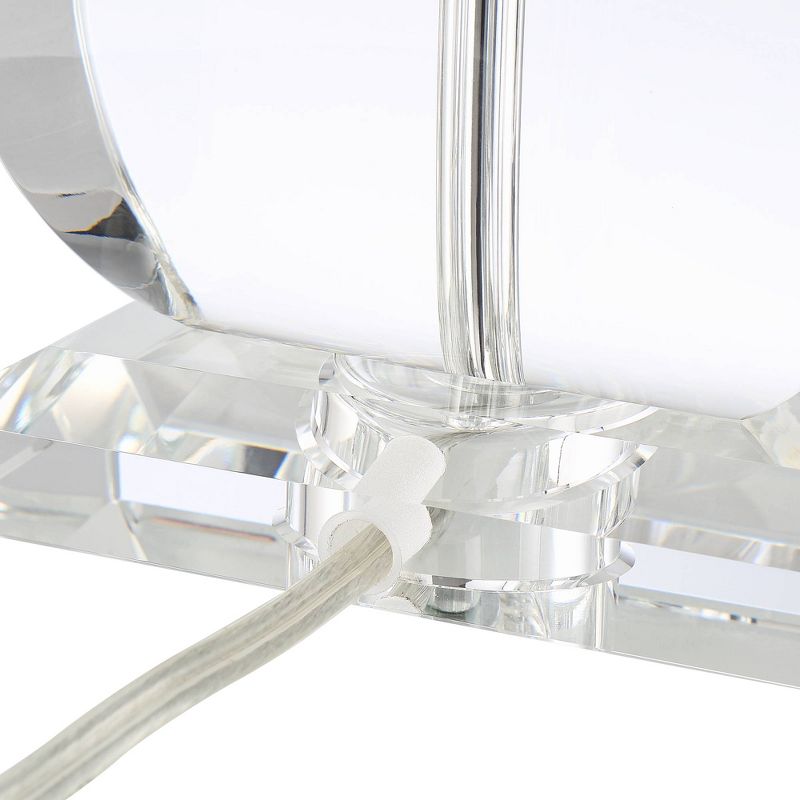 Vienna Full Spectrum Modern Table Lamp Crystal Vase White Fabric Drum Shade for Living Room Bedroom Bedside Nightstand Family