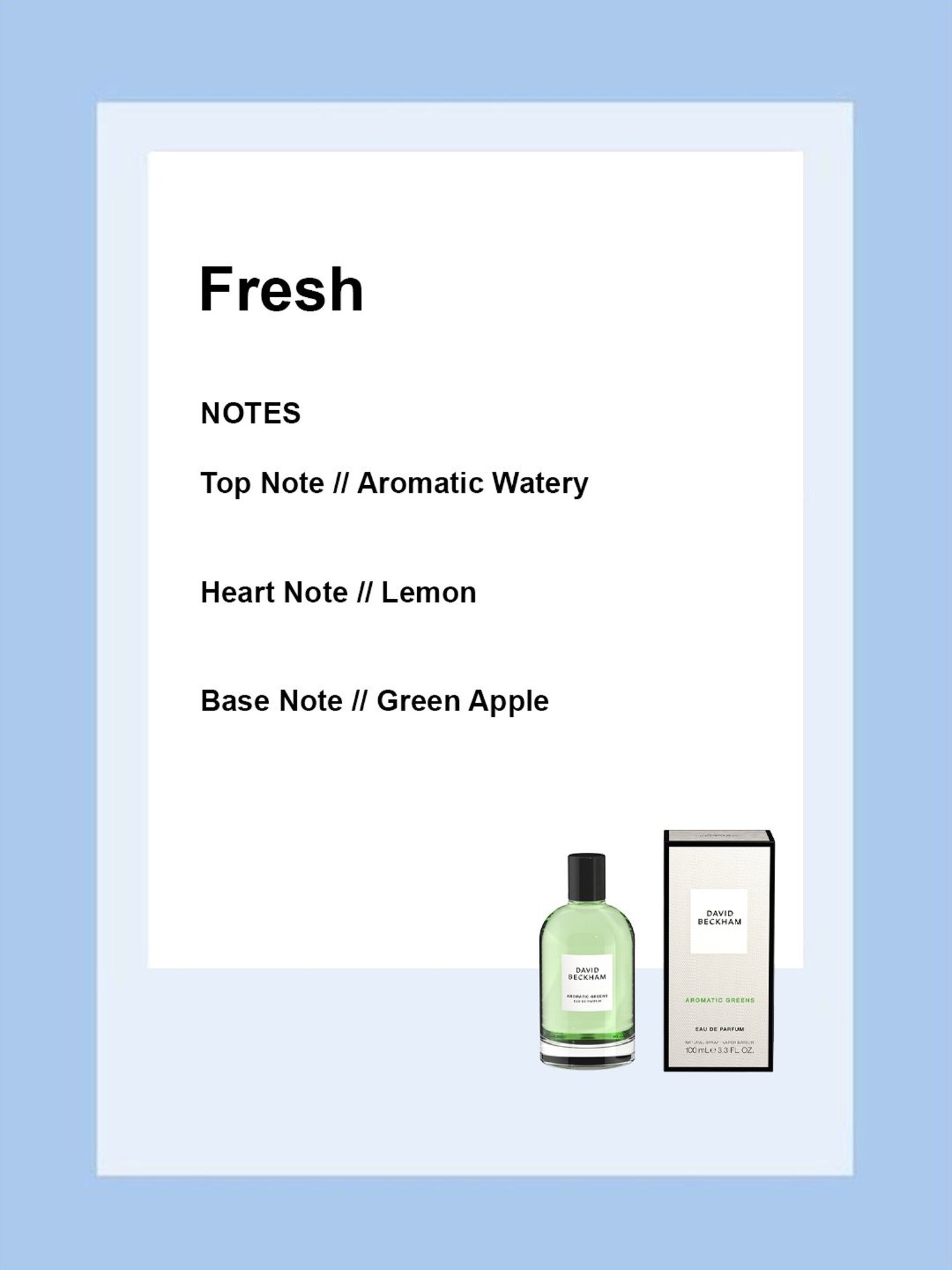 DAVID BECKHAM Aromatic Greens Eau de Parfum for Men - 100 ml