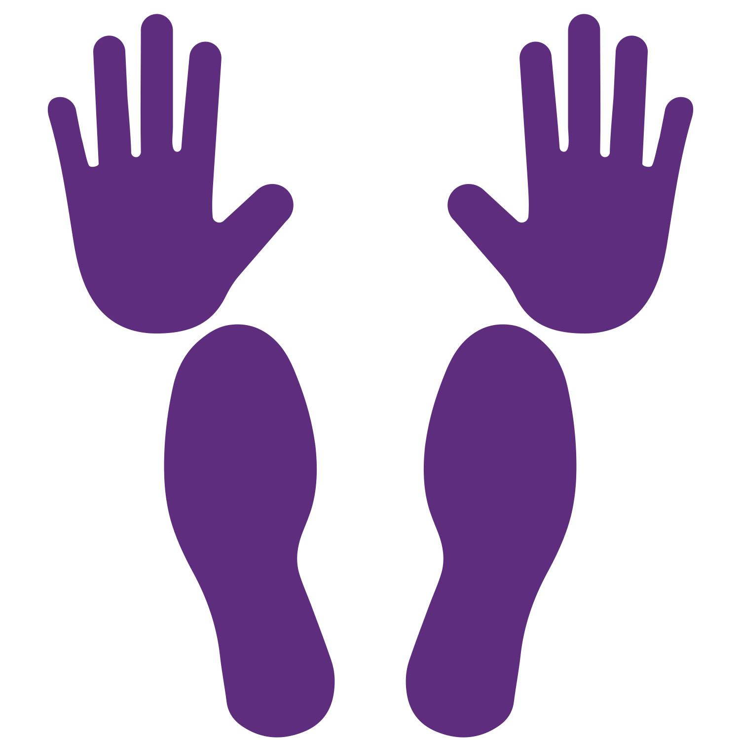 LiteMark Golden Yellow Pat Down Position Guide for Security Checkpoints and Law Enforcement