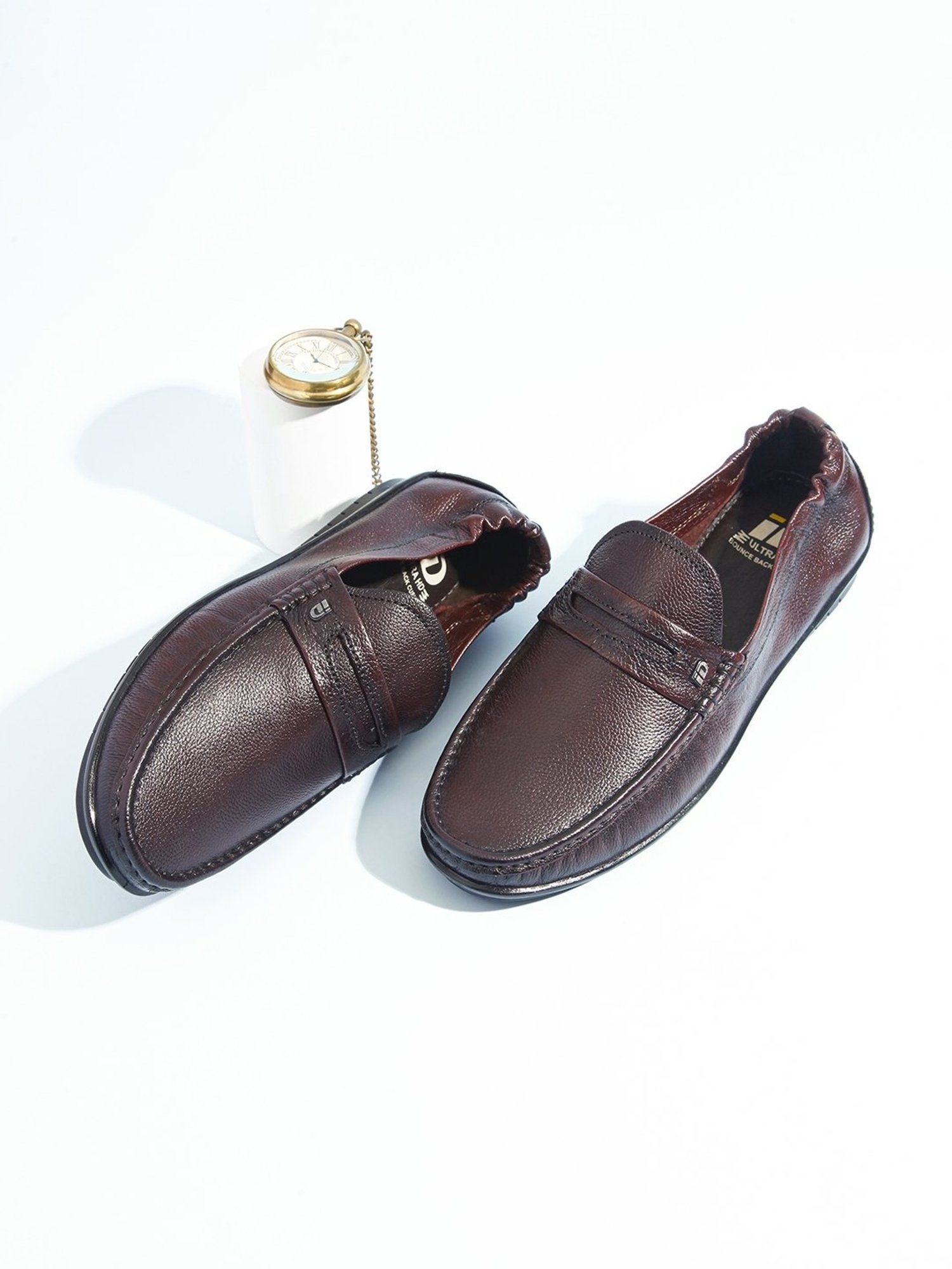 ID Men's Wine Casual Loafers