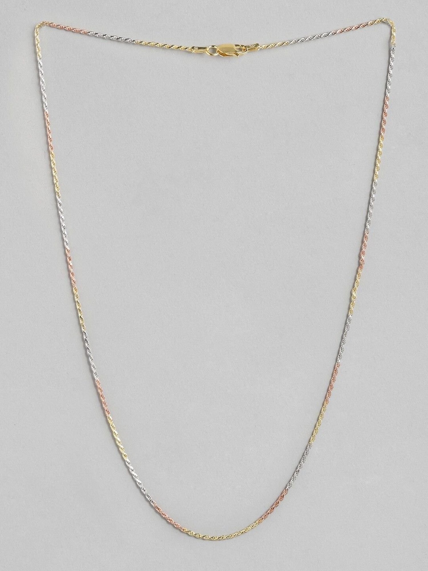 Zavya 92.5 Sterling Silver Rhodium-Plated Chain for Women