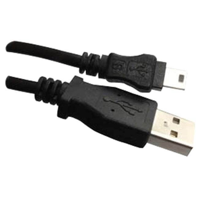 Black - USB A to Mini B 5 pin, 6 Feet - High Speed USB Cable