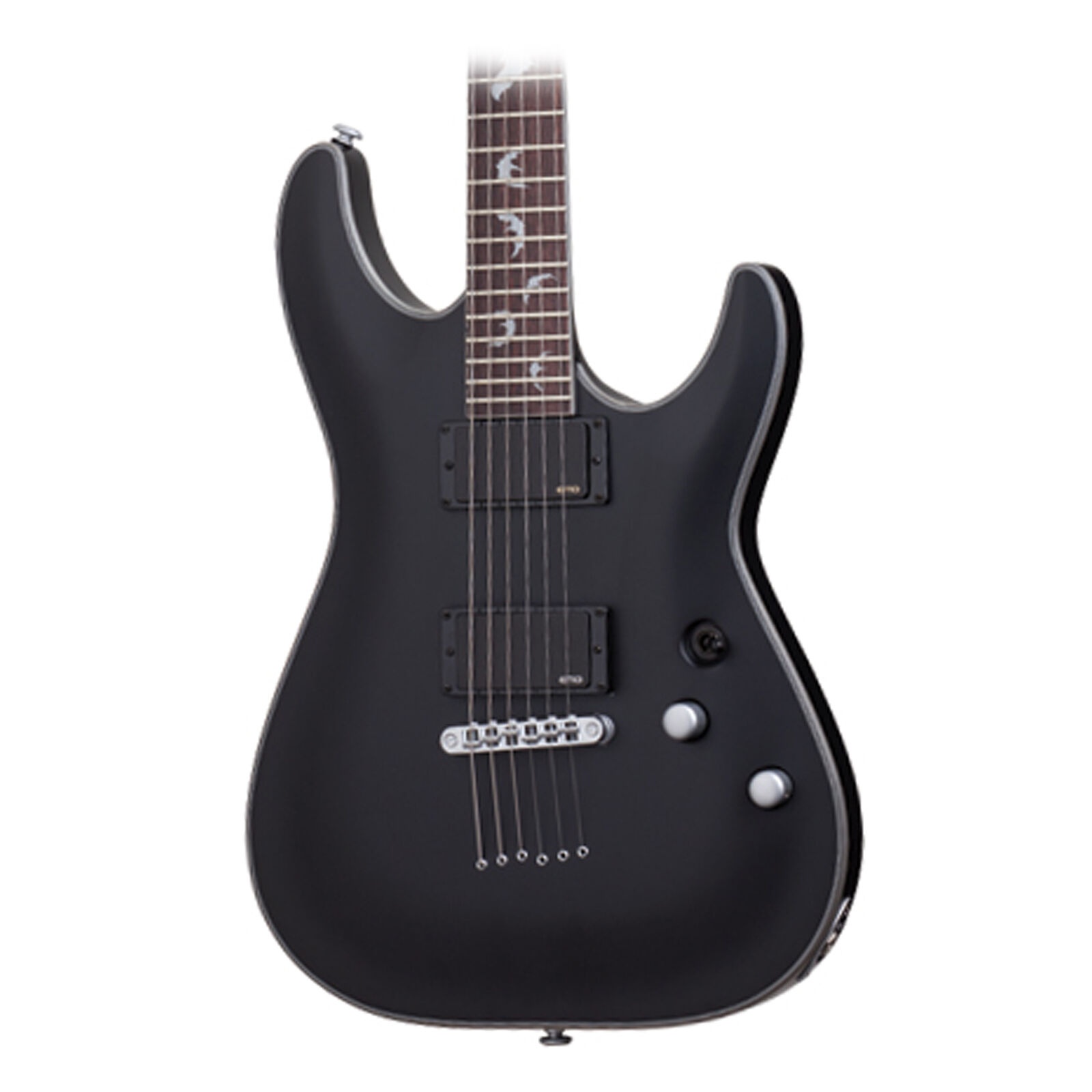 Schecter Damien Platinum 6 Satin Black Solidbody Guitar