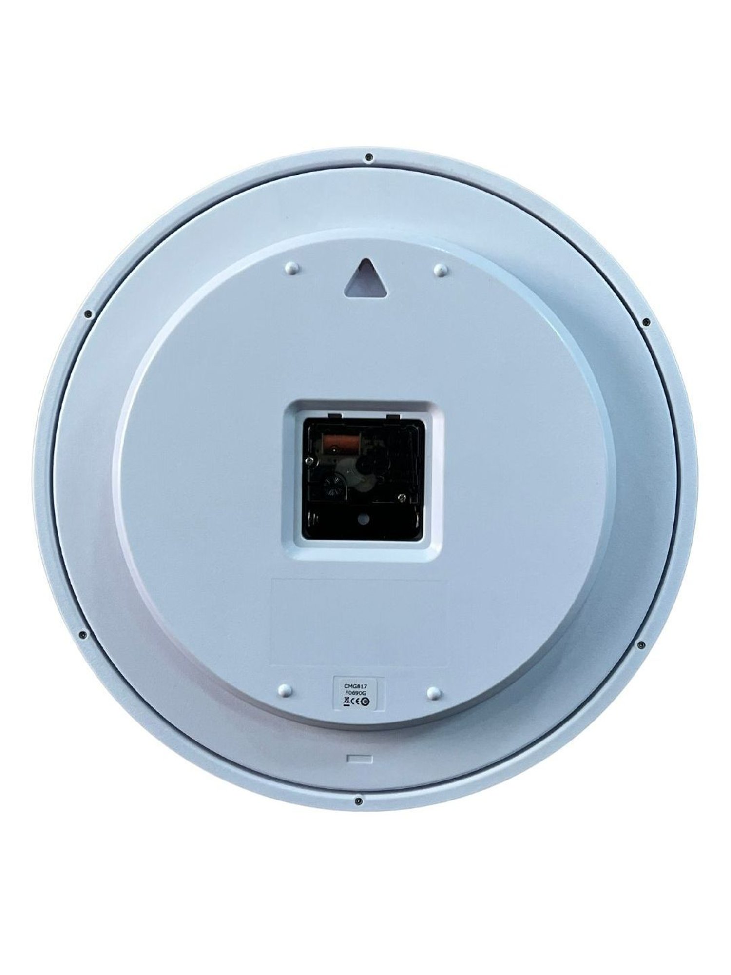 Braun Black Classic Large Analog Wall Clock With Silent Sweep Movement