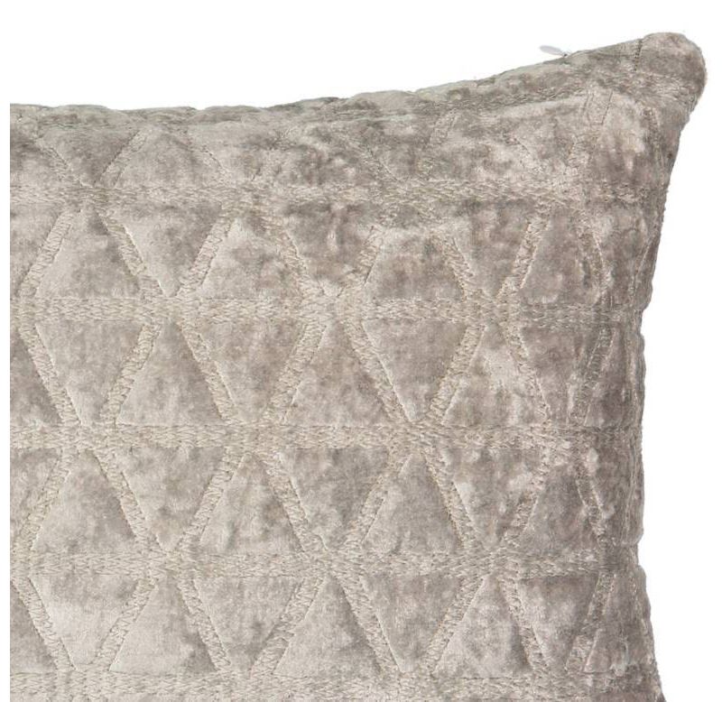 Gray Geo Social Call Lumbar Pillow (12x18") - Beautyrest