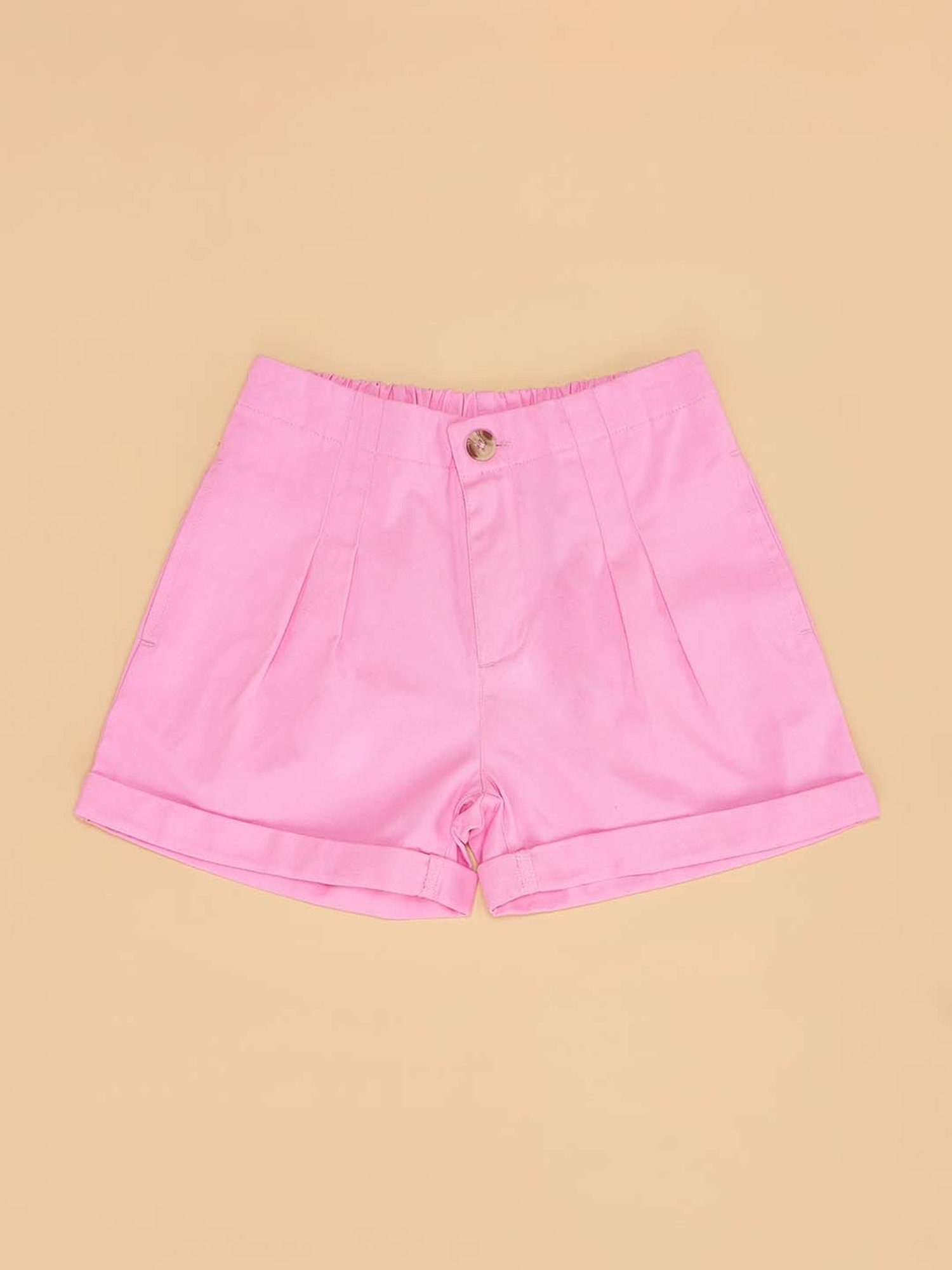 Pantaloons Junior Prism Pink Regular Fit Shorts