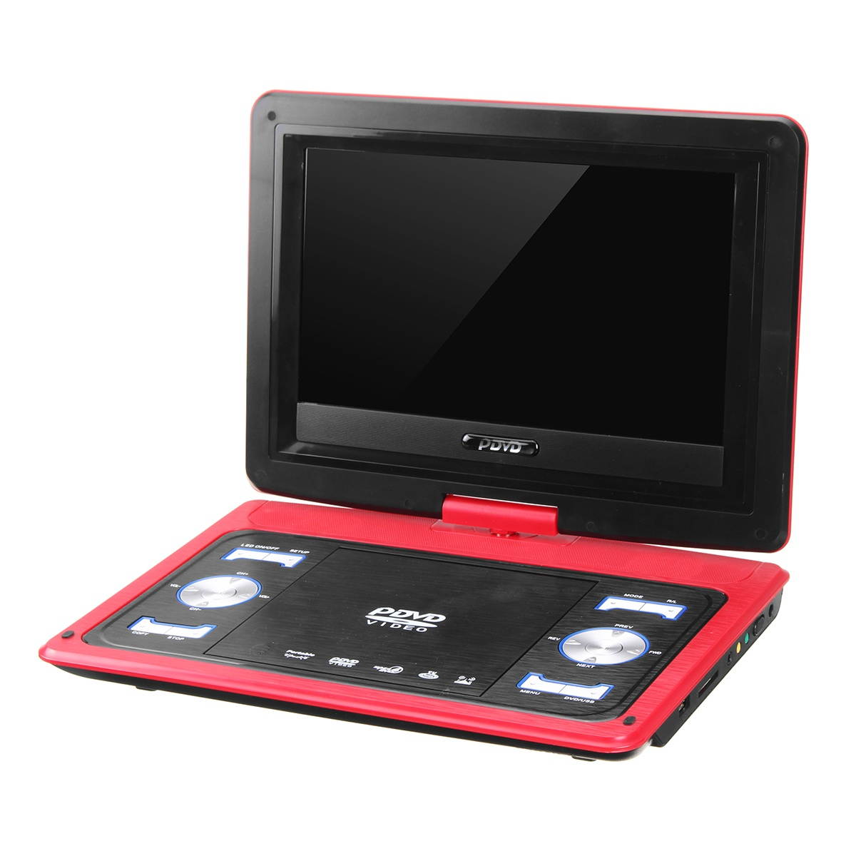 13.8 Inch Portable Car DVD Player EVD TV Game Remote Remote Control Screen with Gamepad Black