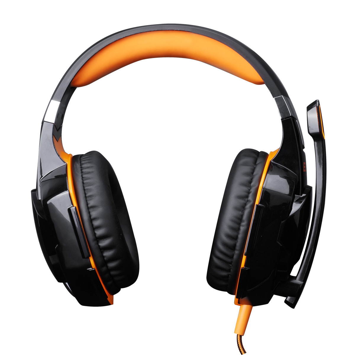 KOTION EACH G2000 Top Quality 50mm Drivers Wired Gaming Headphones with Mic for PC Computer Headset Earphone Stereo Bass LED Light & Noise Isolation-Red