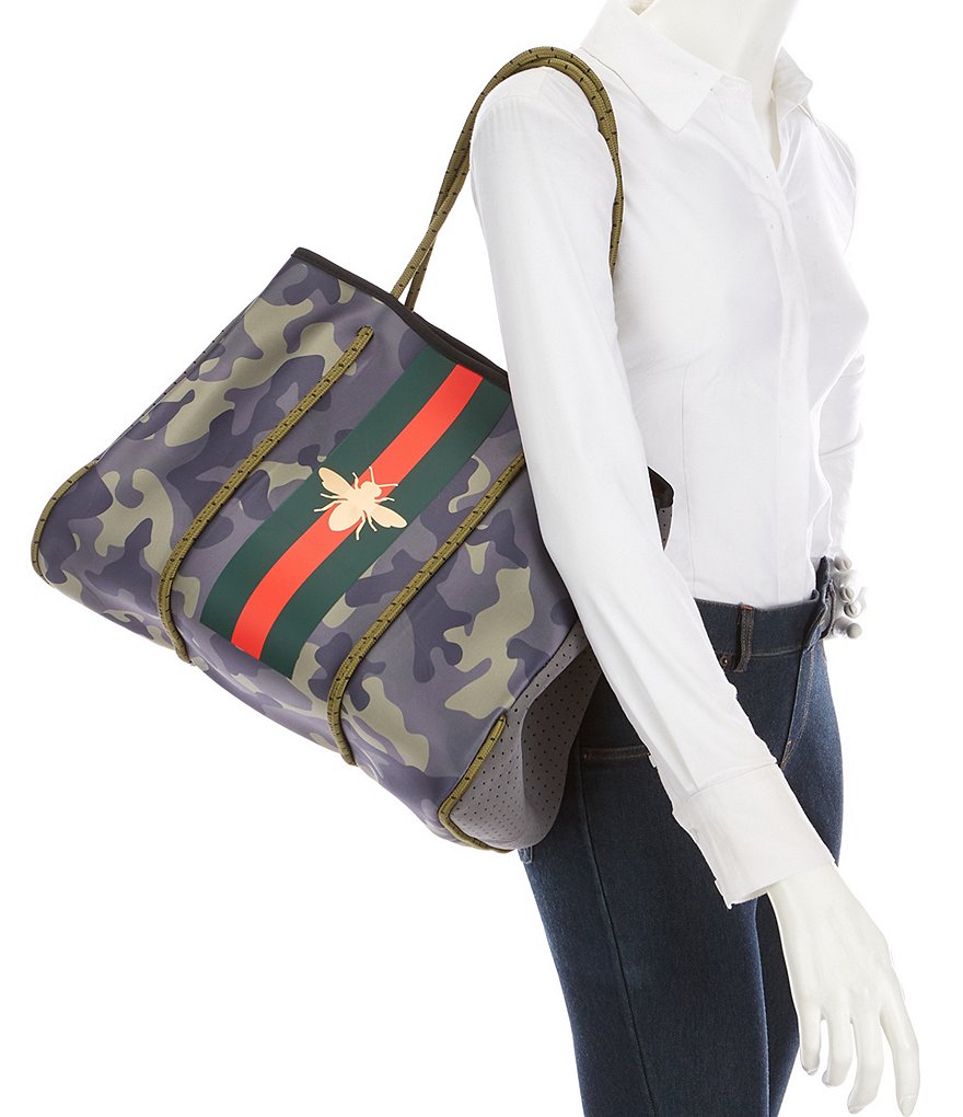 Parker & Hyde Camo Bee Neoprene Tote Bag