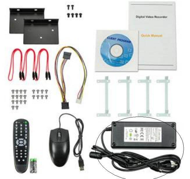 Power Supply for Eyemax Magic Series, MNS Series, Prestige Series, HT 960 Series DVR PARTS