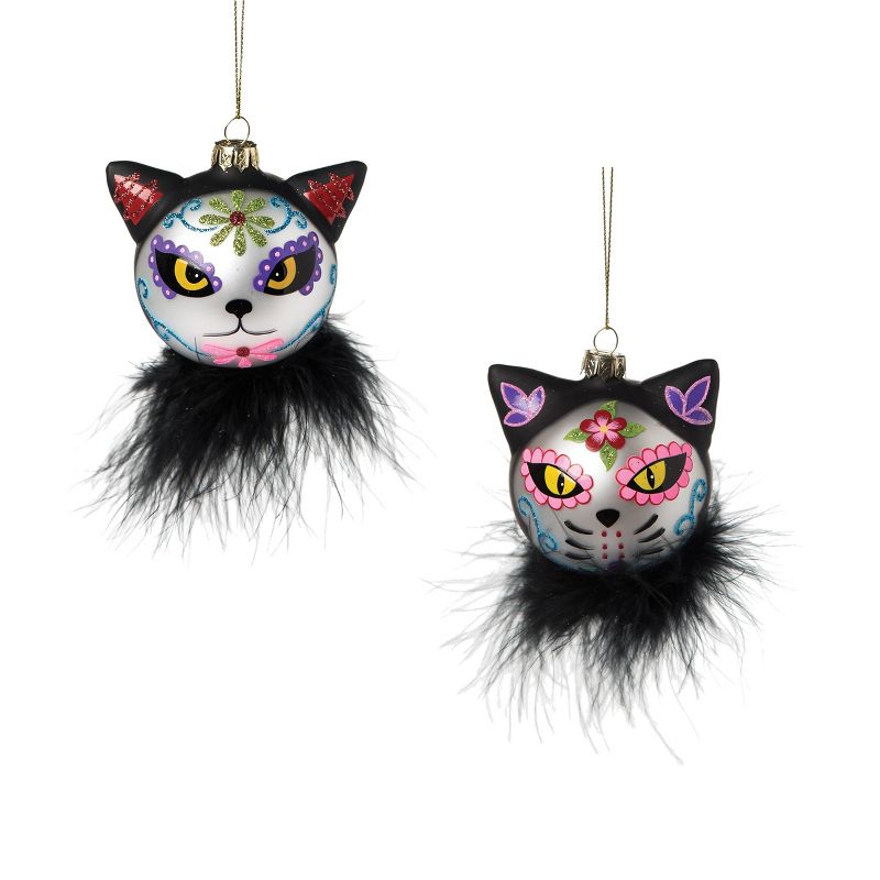 Gallerie II Dia de Muertos Cat Ornament A/2