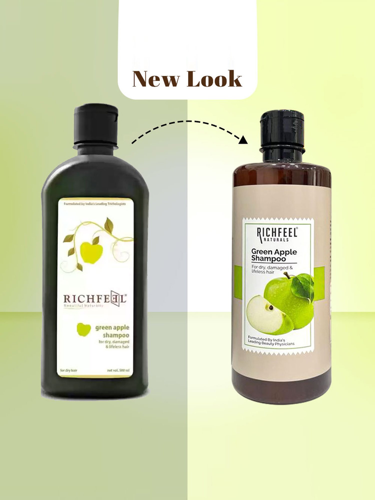 Richfeel Green Apple Shampoo - 500 ml
