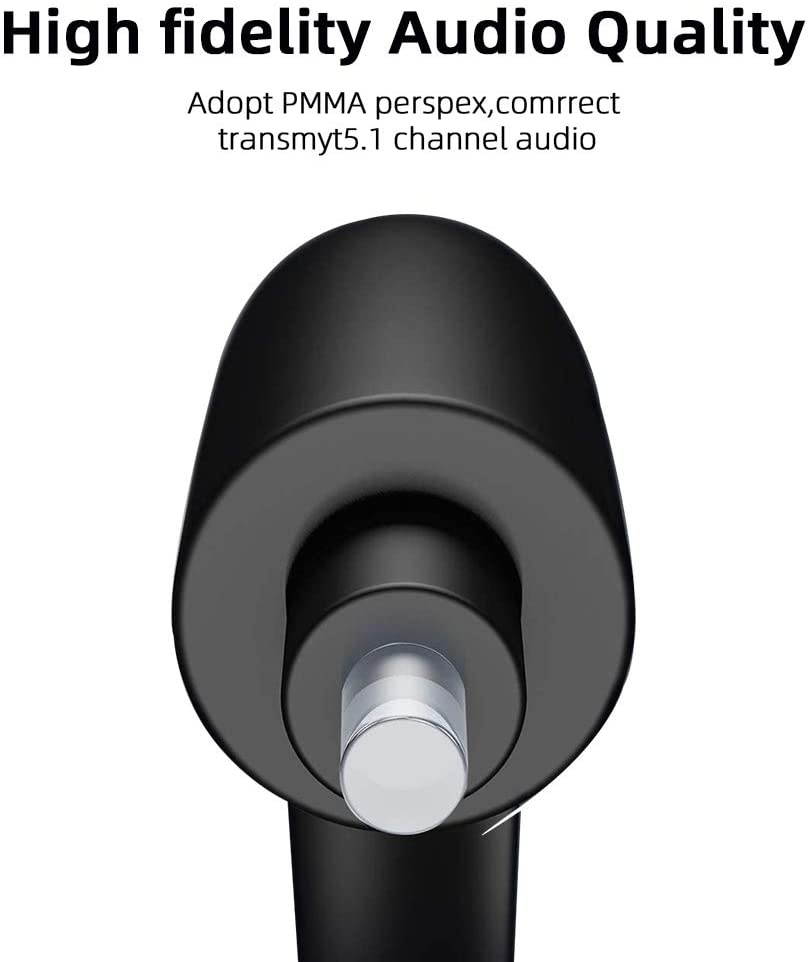 Unnlink Digital SPDIF Toslink Optical Cable Audio 9.8ft/3m HiFi 5.1 Fiber Cable for TV Box PS4 Xbox Speaker Wire Soundbar Amplifier Subwoofer