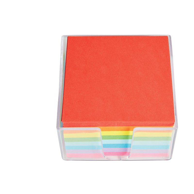 Staples Memo Cube Memo Pad 3.4" x 3.4" Unruled Assorted Colors 500 Sh./Pad 23887