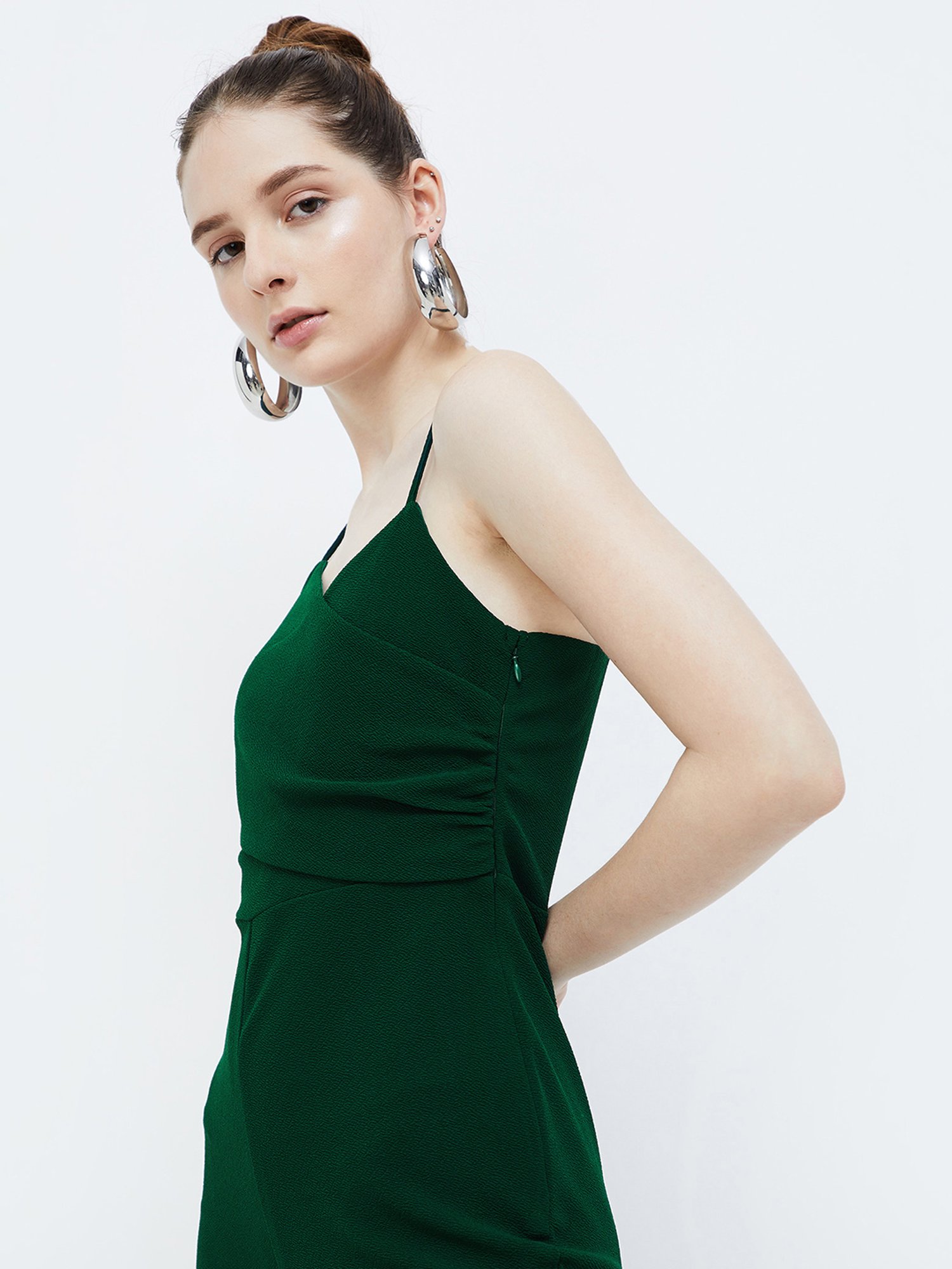 Ginger by Lifestyle Green Sleeveless Jumpsuit