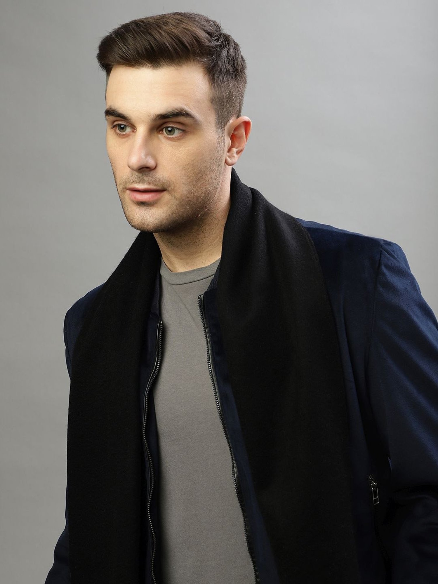 Gant Green Wool Solid Muffler