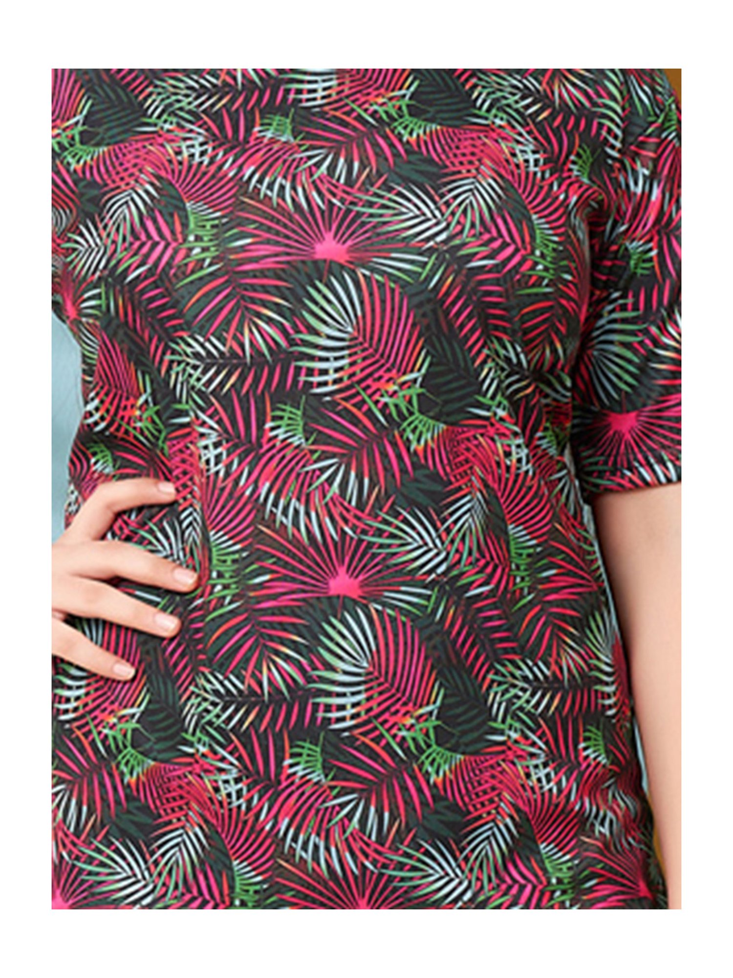 Aarika Kids Pink & Black Printed Top with Capri