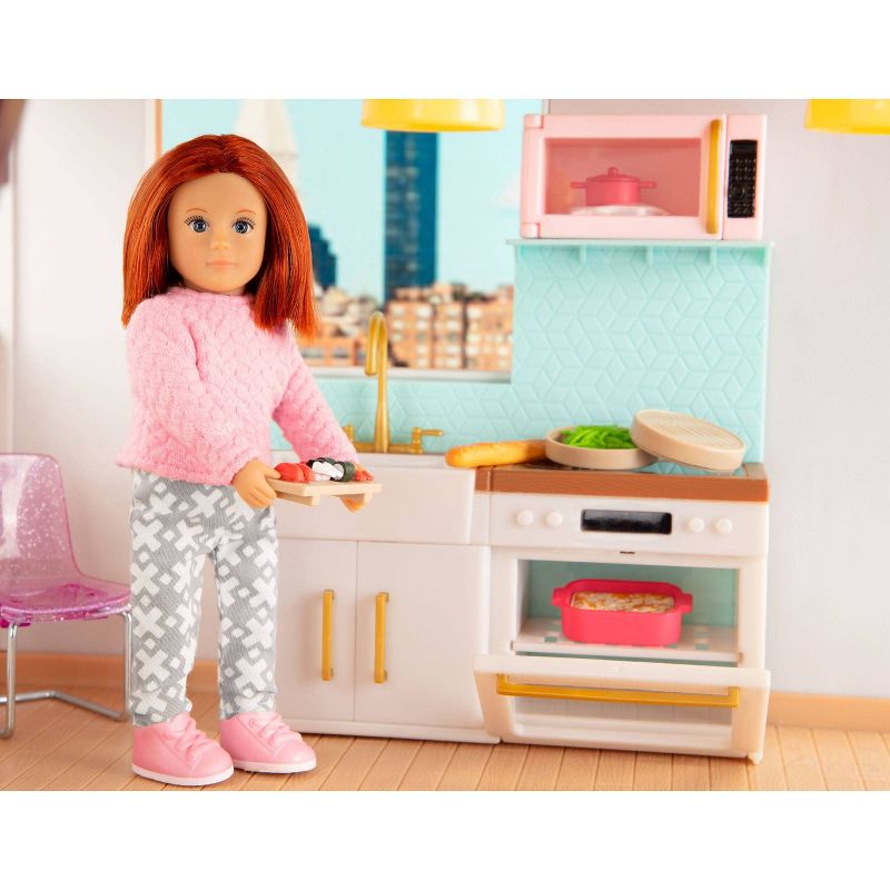 The Queen's Treasures Vintage Style Wooden Kitchen Sink for 18" Dolls