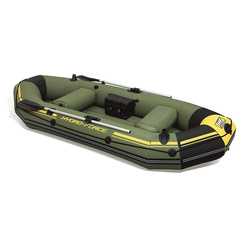 Intex Explorer 200 Inflatable 2 Person River Boat Raft Set with 2 Oars & Pump
