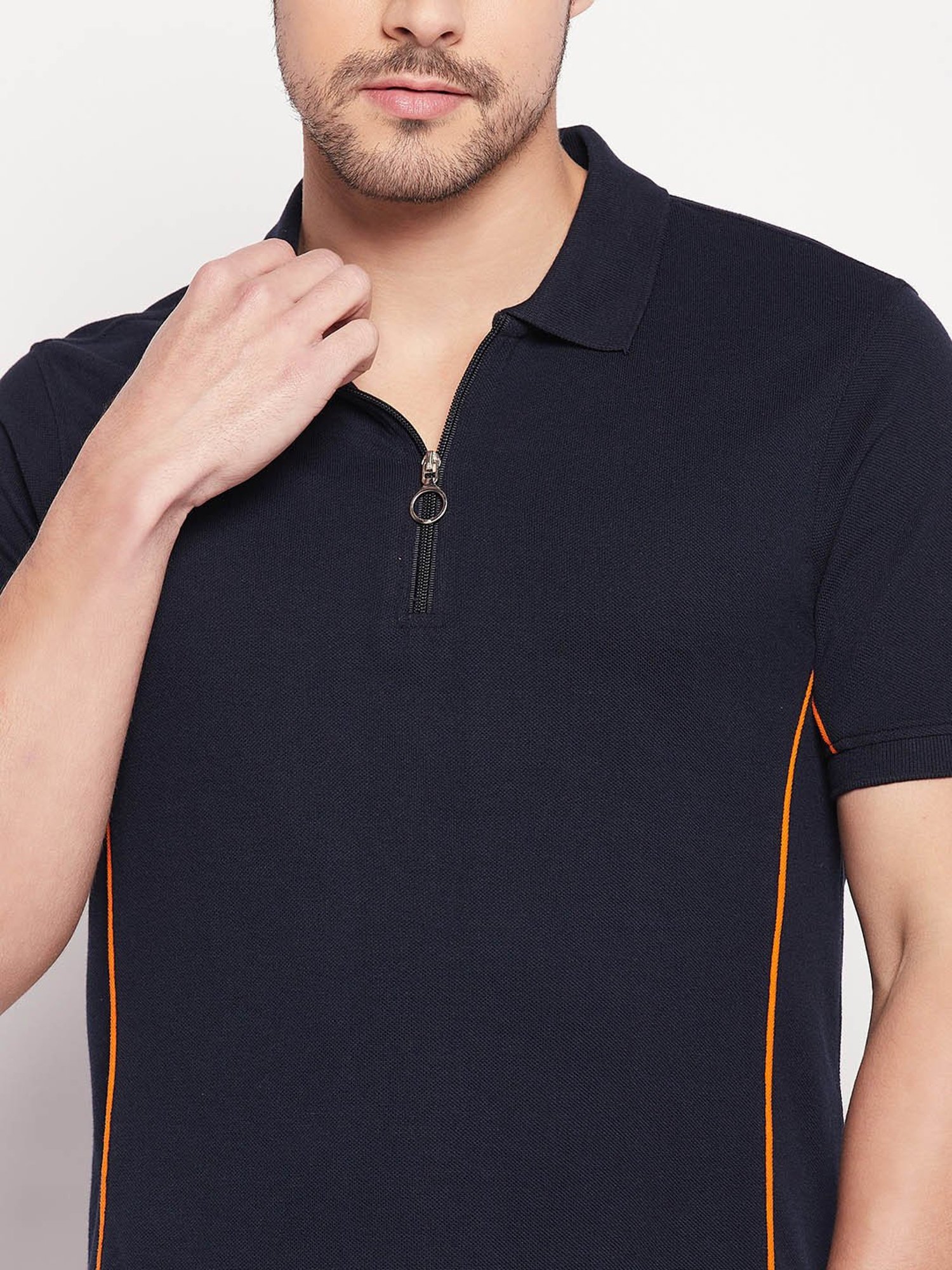 Club York Navy Regular Fit Polo T-Shirt