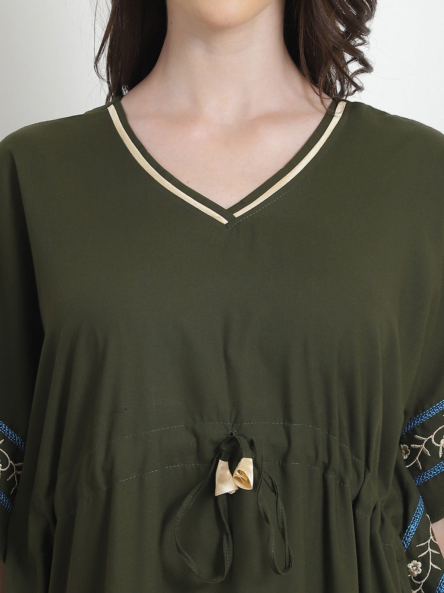 Secret Wish Olive Kaftan Nighty