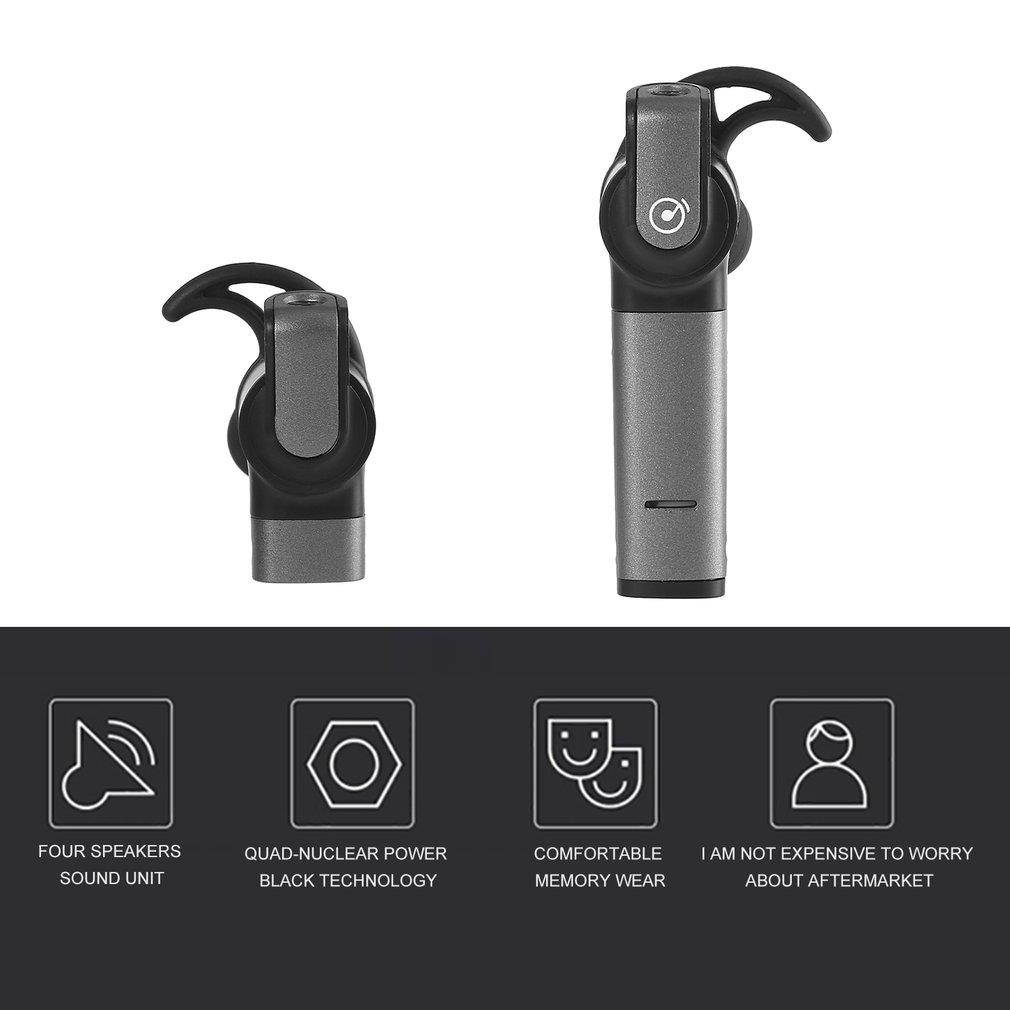 Multifunctional In-Ear Bluetooth Earphone Wireless Headset Rechargeable Magnetic USB Charge Single Double Ears Dual Mode