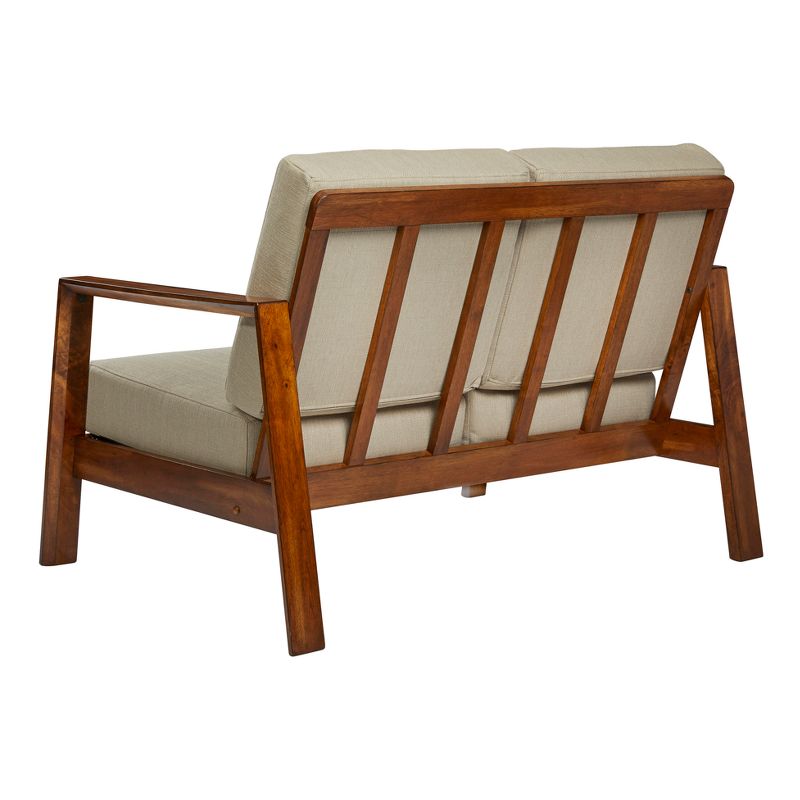Carlyle Mid-Century Modern Loveseat Barley Tan - Handy Living