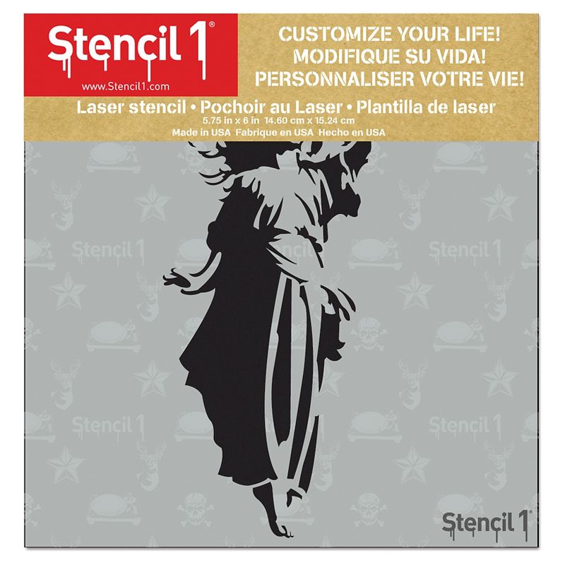 Stencil1 Birds in Branches - Stencil 8.5" x 11"