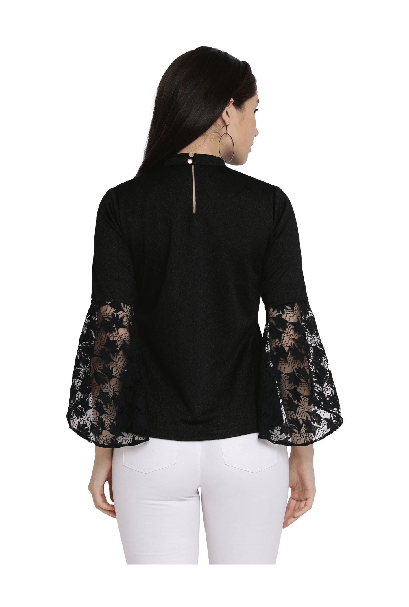 Miss Chase Black Lace Top