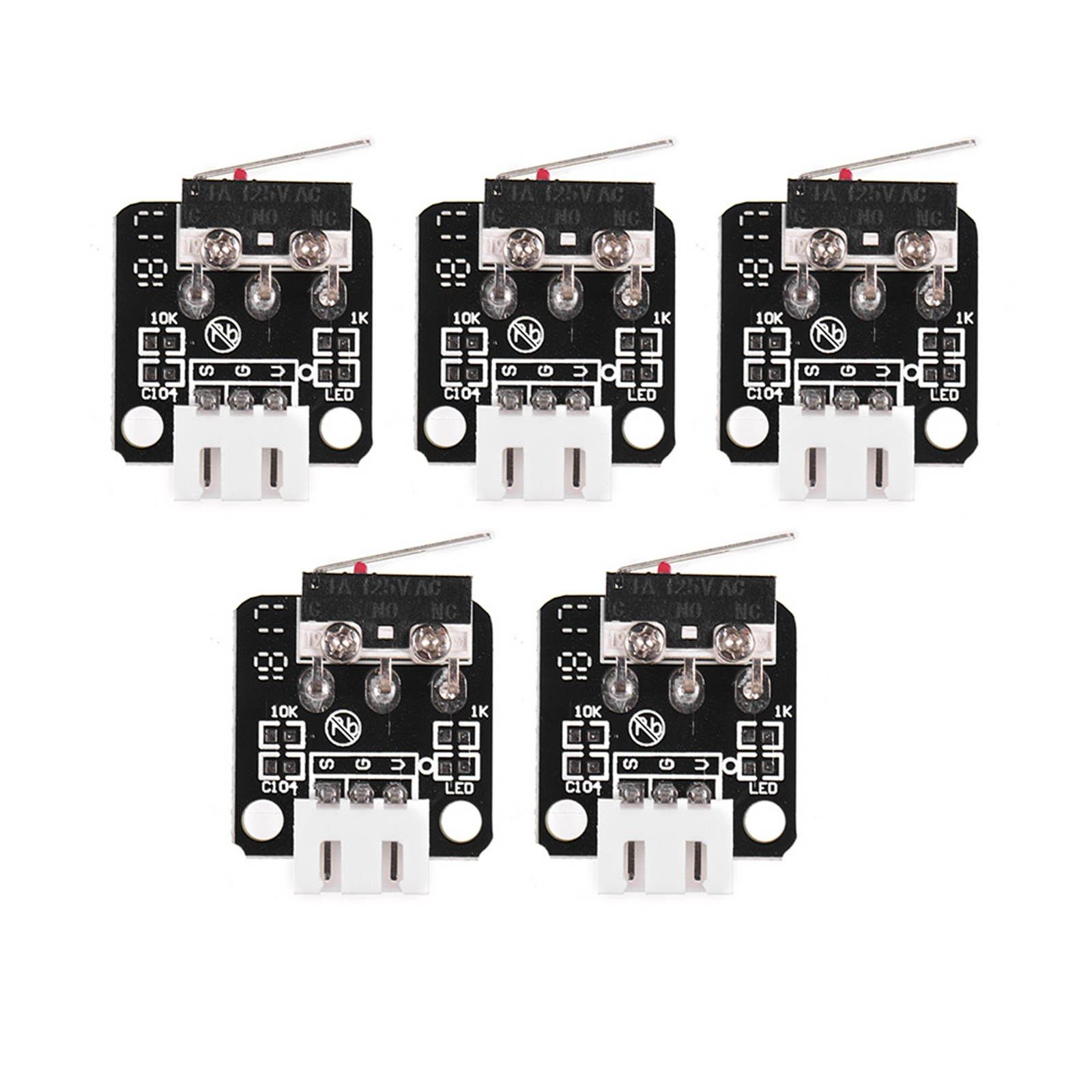 Creality 3D Printer Parts End Stop Limit Switch 3 Pin for 3D Printer CR-10 Series Ender-3, 5 Pieces