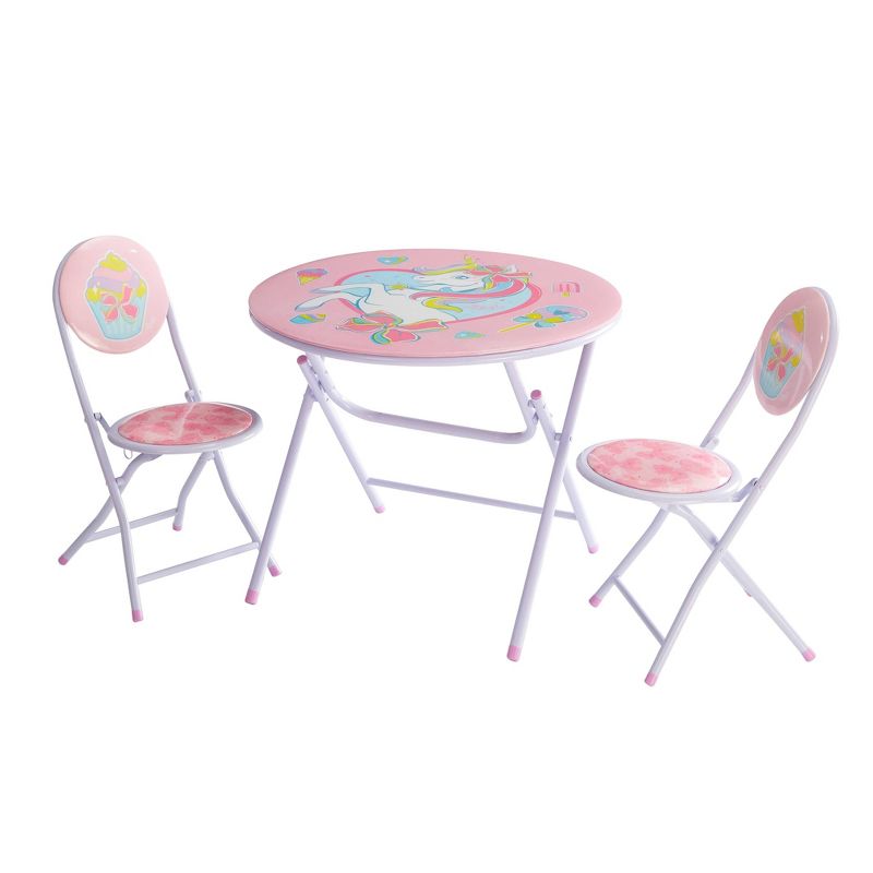 3pc JoJo Siwa Unicorn Round Table and Chair Set