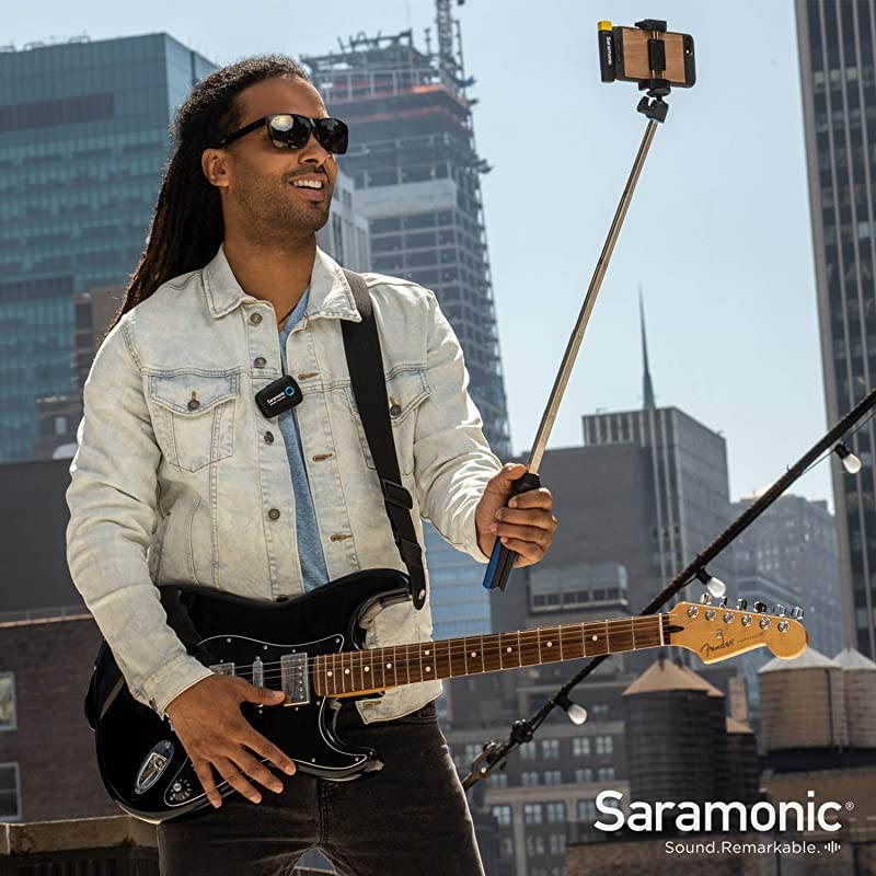 Blink500 B3 Wireless Lavalier Microphone System with Builtin Microphone Tramsmitter DualChannel MFi Certified Apple Lightning Connector Receiver for iPhone iPad