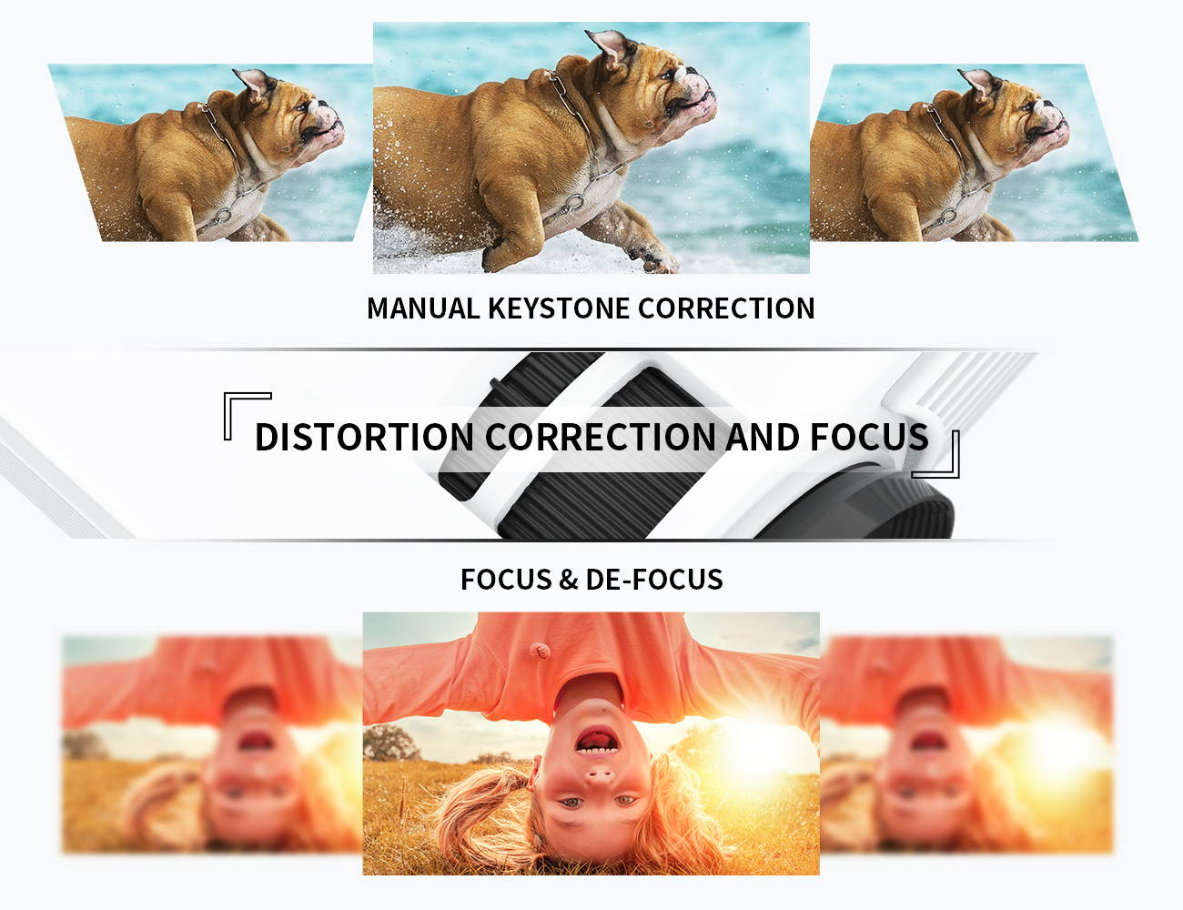 VANKYO LEISURE 3 Mini Projector, 1080P and 170'' Display Supported, 2400 Lux Portable Movie Projector with 40,000 Hrs LED Lamp Life