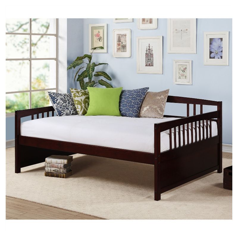 Full Clara Wood Daybed Espresso - Dorel Living