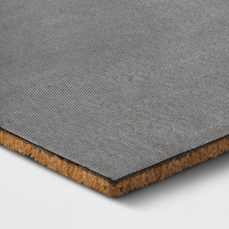 1'6"x2'6" 'Welcome' Flower Doormat Neutral - Opalhouse™