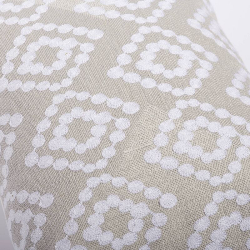 14"x18 Braxton Lumbar Throw Pillow Gray/White - Sure Fit