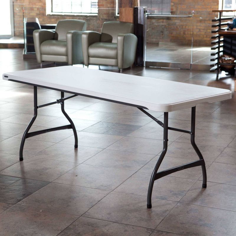 Folding Table with 6 Chairs White - Lifetime