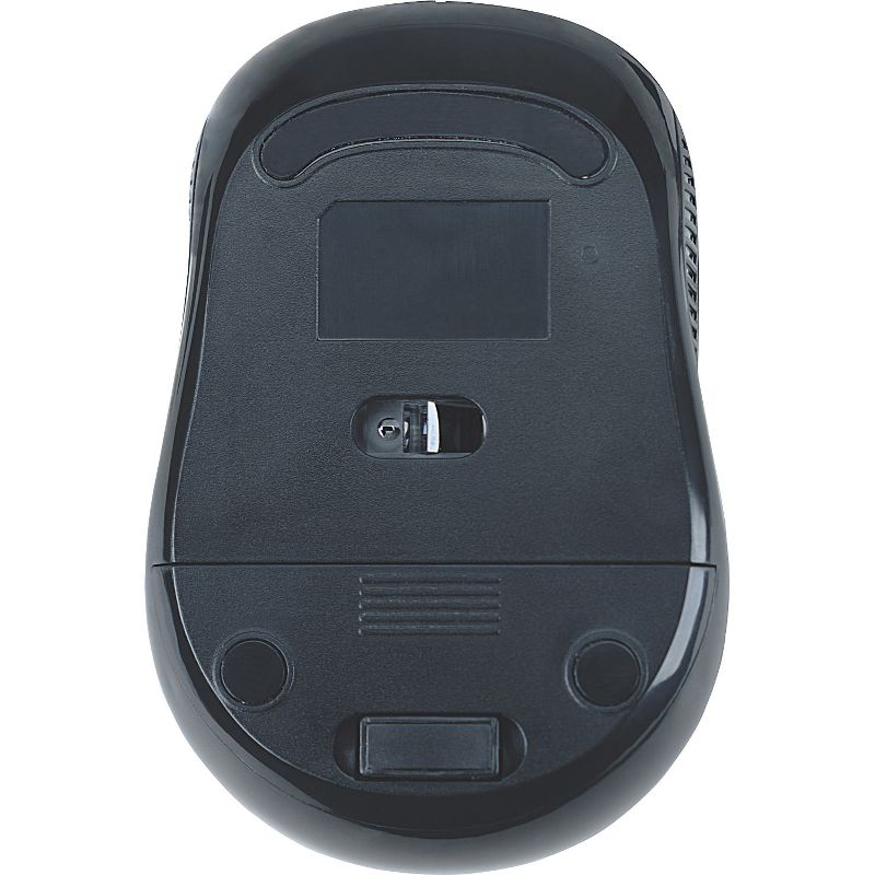 Manhattan Wireless Optical USB Mouse, 2000 dpi, Black/Silver