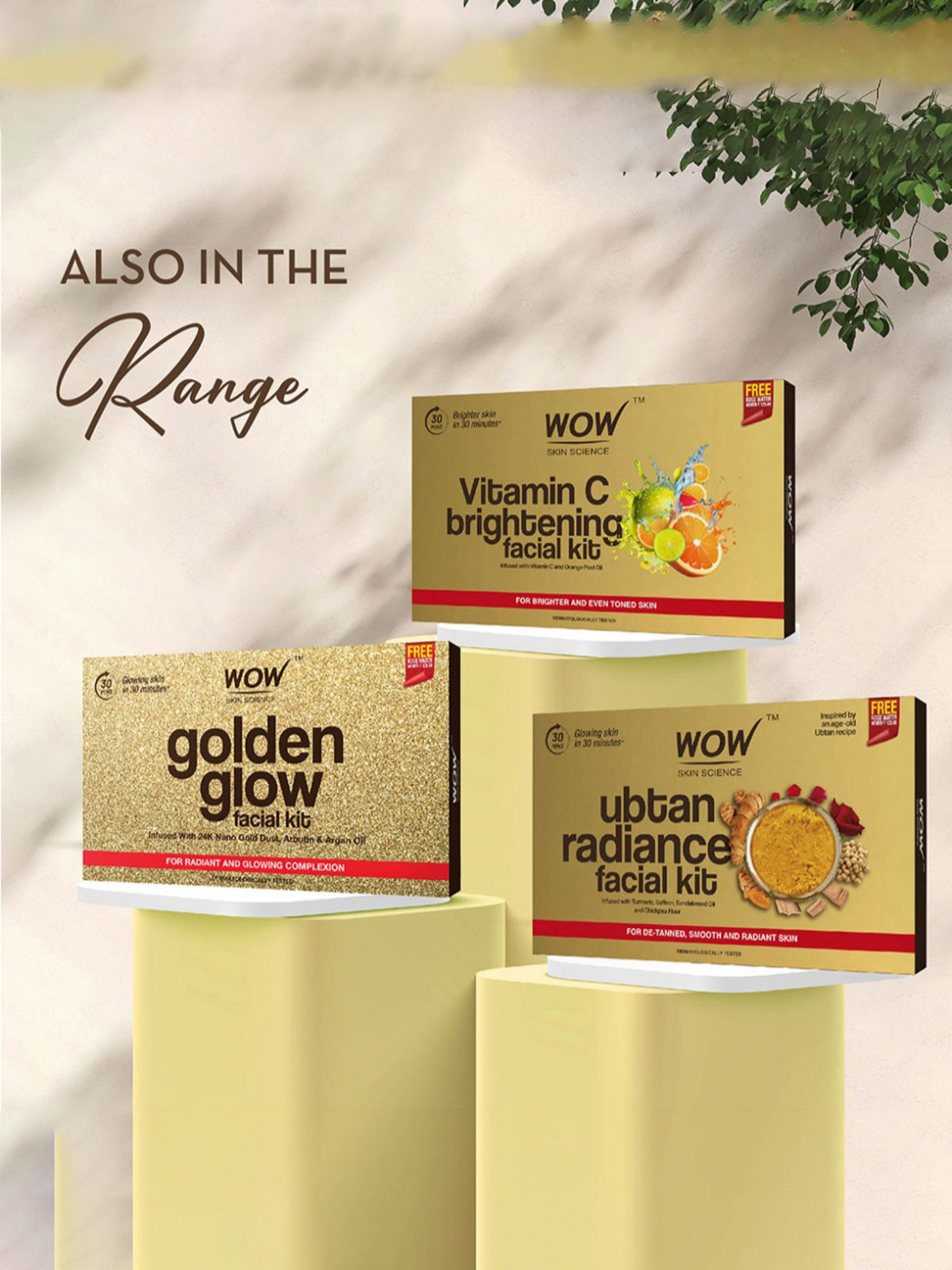 Wow Skin Science Diamond Lumi-glow Facial Kit with Rose Water