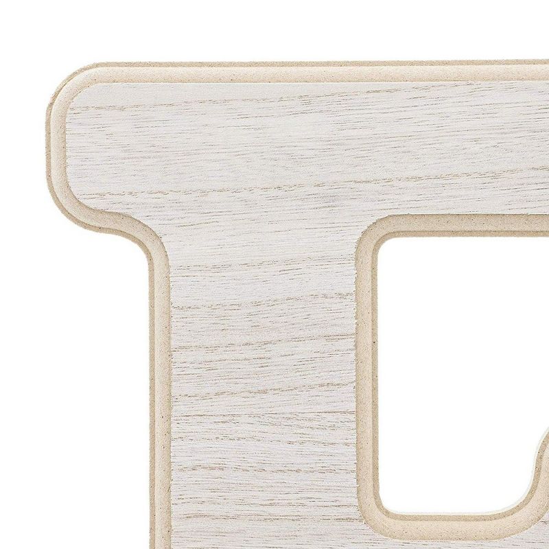 Genie Crafts Unfinished Wood 12-Inch Decorative Letters F Alphabet for DIY Crafts & Home Wall Decor
