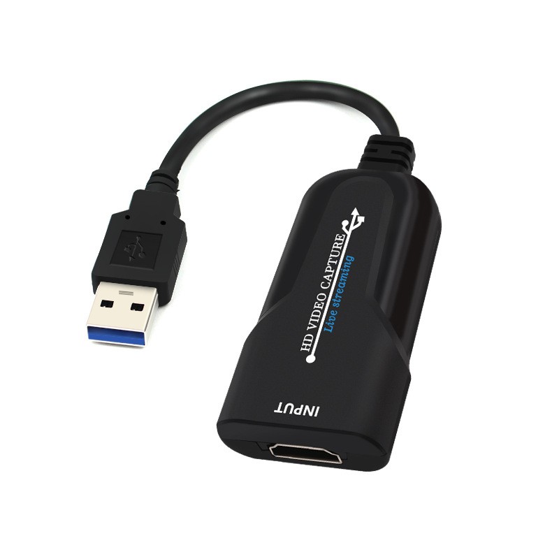 HDMI to USB USB3.0 TO HDMI UVC HD Video Capture Adapter-Black